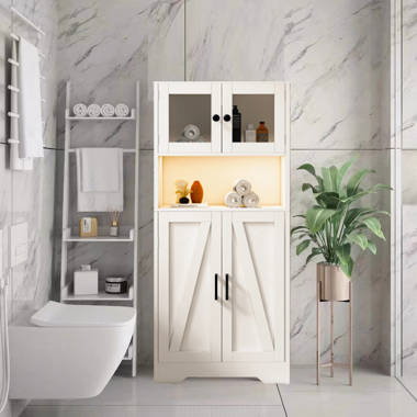 Wayfair white store bathroom cabinet